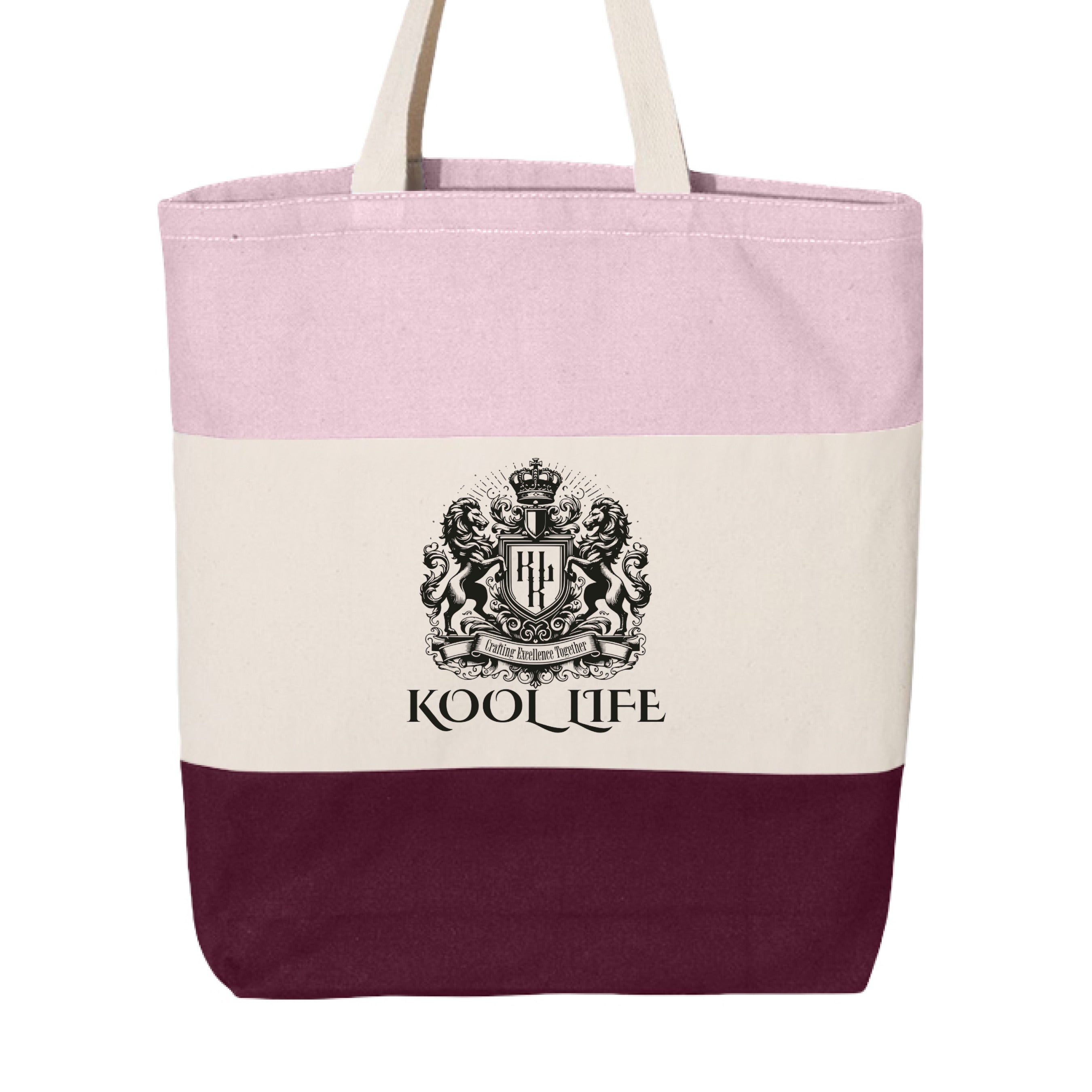 Maroon/ Natural/ Light Pink - FRONT
